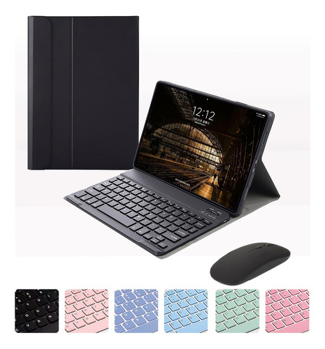 Capa Para Galaxy Tab S7 Fe(sm-t733)smart Keyboard E Mouse