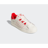 Tenis adidas Super Star White/red Originales 