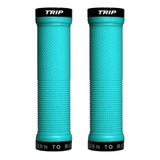 Puños De Bicicleta Trip Grips Doble Ring Turquesa/negro