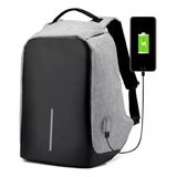 Mochila Portanotebook Usb Reforzada Acolchada Gran Capacidad