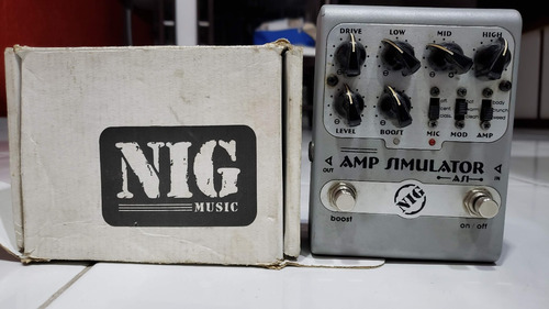 Pedal Nig As1 Com Caixa Original Distorção Overdrive Boost