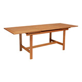 Mesa Extensible De Madera Para Jardin Exterior 1,50 - 2,20mt