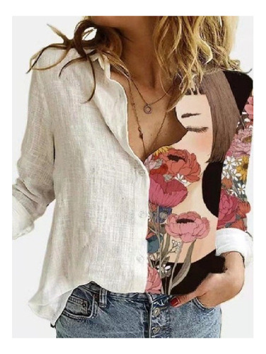 Polera De Lino Frida Kahlo, Estilo Mexicano