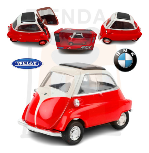 Welly Bmw Isetta C/retrofric C/aperts 1/34 Tiendajyh