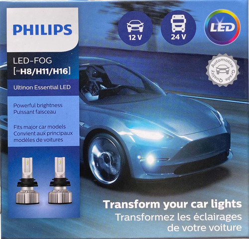 Focos Led H8 H11 16 Ultinon Essential 200%+luz 6500k Philips