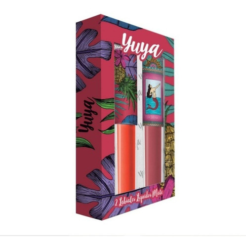 Yuya Set Papaya 2 Labiales Líquidos Mate