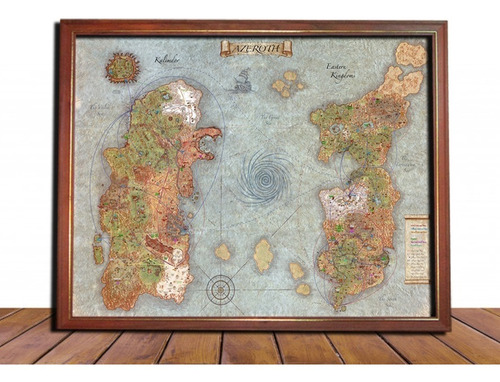 Cuadro Decorativo: Mapa World Of Warcraft