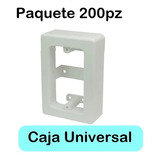 200 Pack Caja Universal Sin Fondo Pvc Red Registro Chalupa