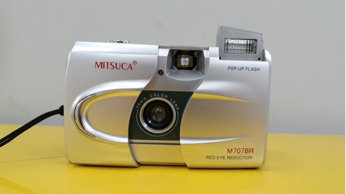 Câmera Fotográfica Antiga Mitsuca M707br Motor Funcionando