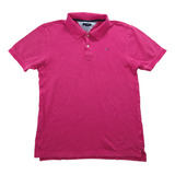 Polo Tommy Hilfiger Fucsia Para Niño