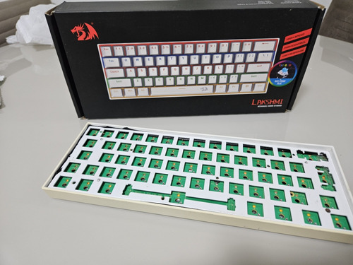 Teclado Redragon Lakshmi Sem Switchs E Keycaps, Com Tape Mod