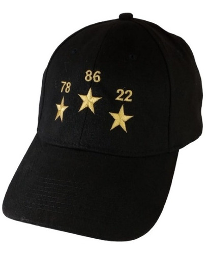 Gorra Argentina 3 Estrellas Bordada