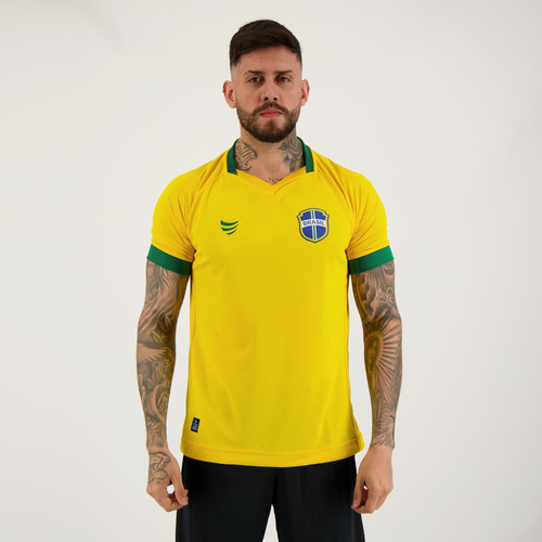Camisa Super Bolla Copa Diamante Brasil Amarela