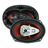 Parlantes 6x9 Boss Ch6940 500watts 4 Vias Color Negro