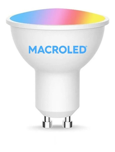 Lámpara Led Dicroica Wifi 5w Smart Rgb Fria Calida Macroled