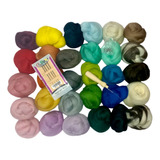 Pack Felting Inicial 30 Ovillos Vellon C/punzon Agujas Ojos 