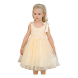 Fk Vestido Fiesta Para Niña Little Princess, Elegante Con Cu