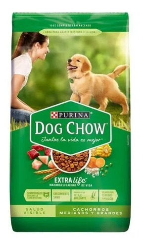 Dog Chow Cachorros Raza Mediana Y Grande 4 Kg 