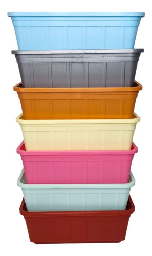 25 U Maceta Jardinera N 20 Plastica Premium Pastel X Mayor