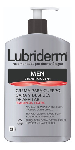 Lubriderm Men 3en1. Bálsamo Para Despúes De La Afeitada Con 