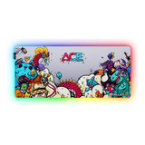 Mousepad Gamer Fallen Ace Led Rgb Speed++ 90x40cm Estendido Com Desenho