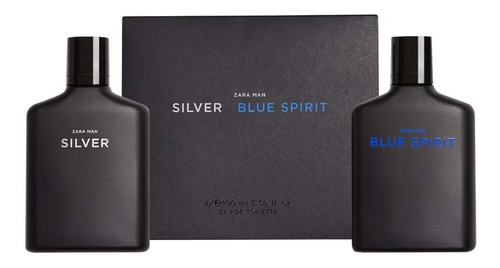 2 Perfumes Importados Zara Man Blue Spirit + Silver - 100ml