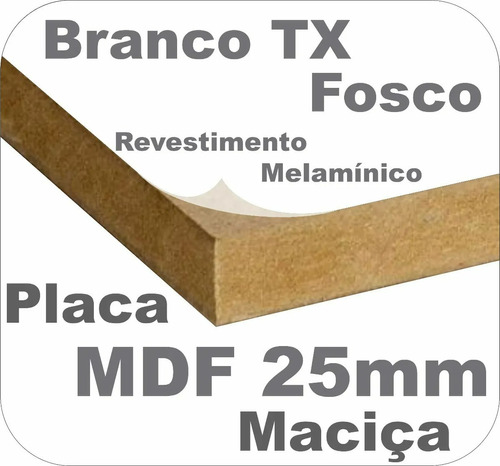 Prateleira Tampo Grosso 70x60 Mdf 25mm Branco