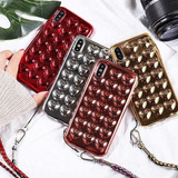 Case Corazones 3d Relieve Para iPhone Mujer Dama Protector