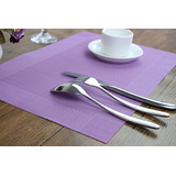 Manteles Individuales Para Mesa De Comedor, Vinilo Tejido, L