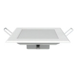 Panel Embutido Led Cuadrado Ultraslim 4w Candil Luz Calida Color Blanco