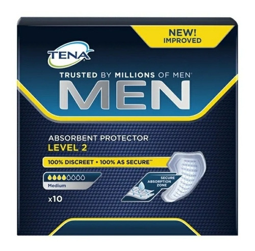 Absorvente Masculino Tena Men Level 2 10 Unidades