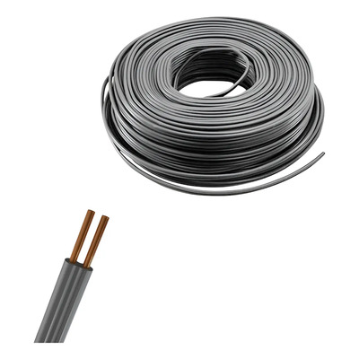 25mts Cable Alambre Twd Duplex Calibre 14 Iusa 100% Cobre Cubierta Gris | Meses sin interés