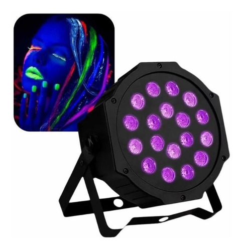 Focos 36 Par Led Luz Ultravioleta Fiesta Fluor Neón Dmx