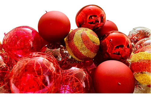 12 Esferas Navideñas Caja Árbol Navidad Decoración Cristal