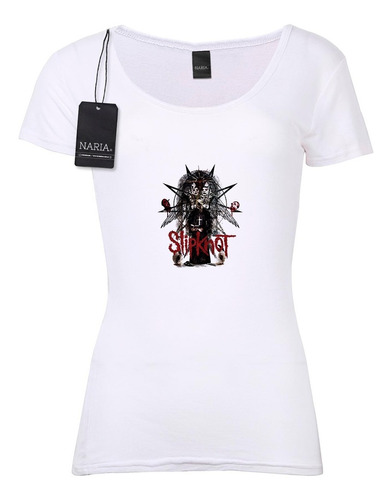Remera Dama Slipknot Dibujo Art Logo - Musl2