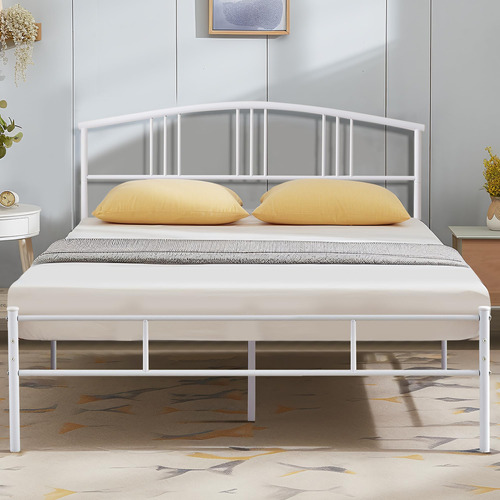 Base Cama Queen 35.5cm Plataforma Metal Cabecera Listones Ac