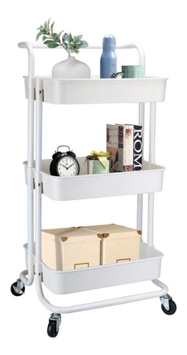 Carrito Organizador Estantes Cocina Baño Almacena Con Ruedas