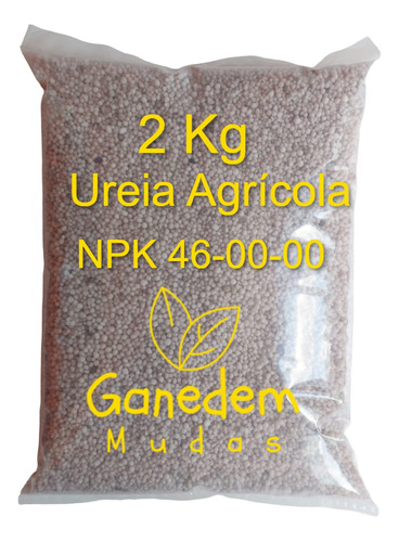 Ureia Adubo Fertilizante De Crescimento Plantas E Flores 2kg