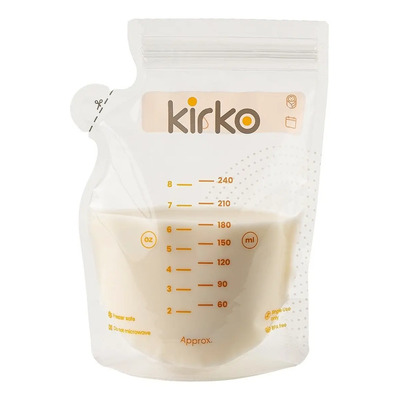 Bolsas para almacenar leche materna Kirko con cremallera 50 unidades 8 oz | MercadoLibre