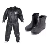 Traje Lluvia Pantaneiro + Botas Lluvia Motos Coyote