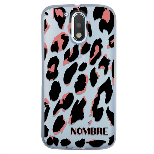 Funda Motorola Animal Print Personalizada Con Tu Nombre