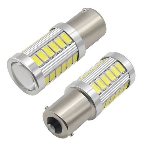 2 Pzs Focos Led 1156 Lupa Moto Auto Reversa Canbus 33 Smd