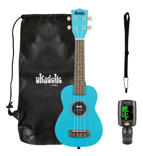 Pack Ukelele Kala Soprano Blue Yonder + Afinador + Correa