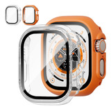 T 2 Fundas Anaranjadas Y Transparentes Para Apple Watch