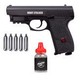 Pistola De Balines Night Stalker Crosman Cal 4.5mm Con Laser