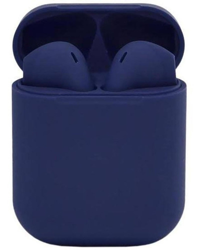 Audifonos Bluetooth 5.0 Inalambricos Manos Libres Touch I12 Color Azul Marino