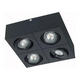 Plafon Moderno Dicroico 4 Luces Lamparas Led 28w Gu10