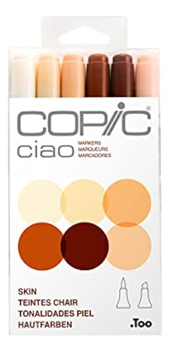 Copic Marker I6-skin Ciao Markers, Skin, Paquete De 6