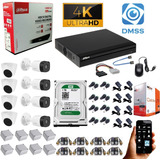 Kit Camara De Seguridad Dahua Dvr 8ch 5mp+ 8 Cám 5mp+ 1tb