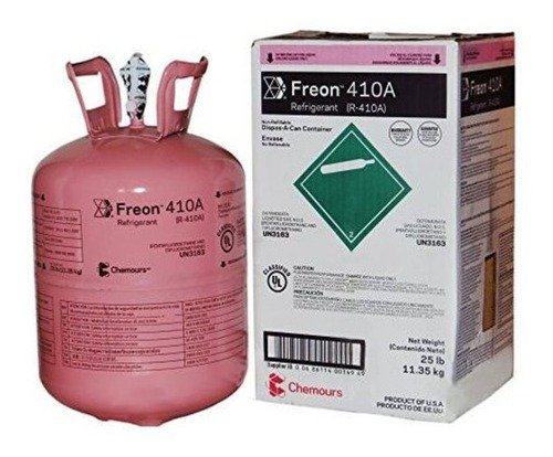 Garrafa Gas Refrigerante Freon R410 11,3kg